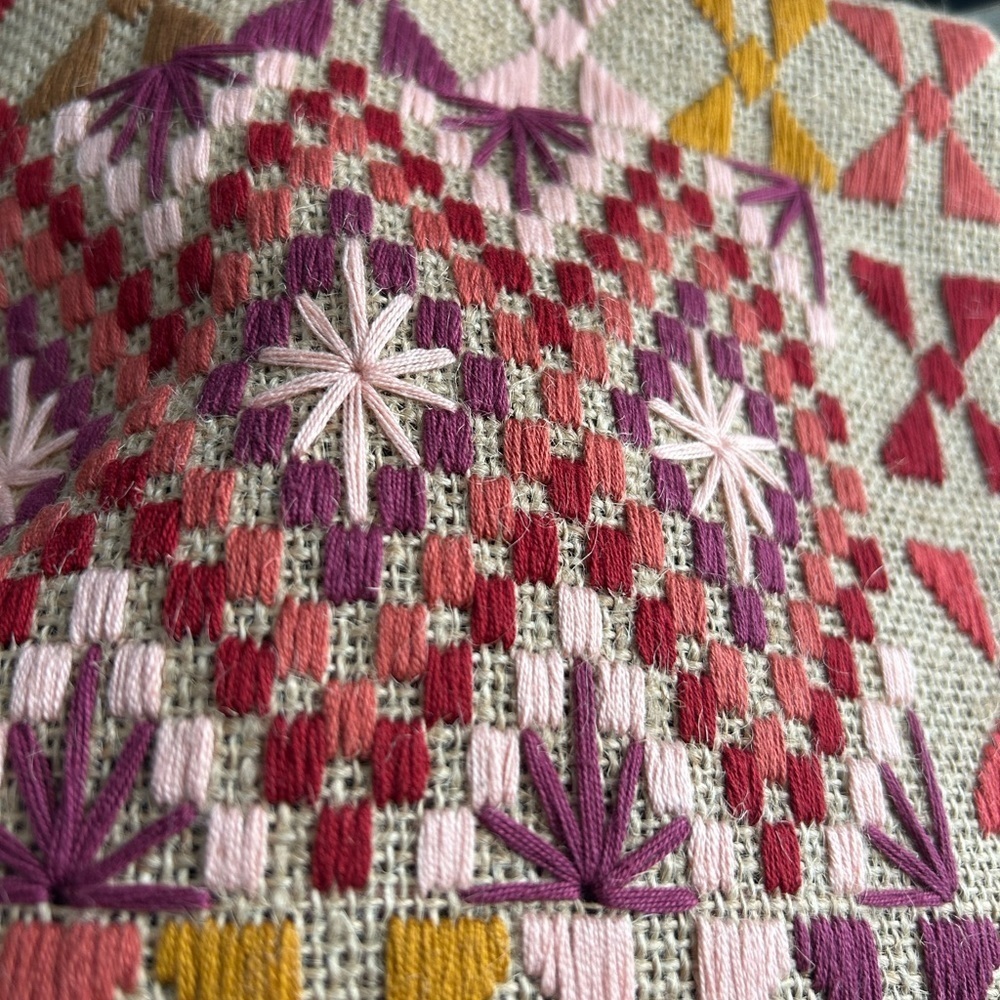Teixchell Handmade W Love Geometric Patterned Clutch with Tassel Guatemala - Picture 13 of 15